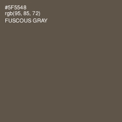 #5F5548 - Fuscous Gray Color Image